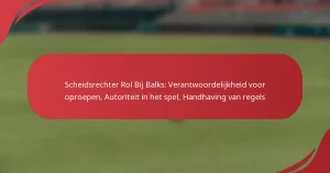 Scheidsrechter Rol Bij Balks: Verantwoordelijkheid voor oproepen, Autoriteit in het spel, Handhaving van regels