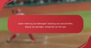 Speler Naleving van Balkregels: Naleving van voorschriften, Begrip van gevolgen, Integriteit van het spel